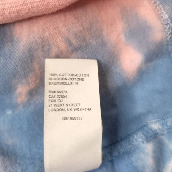 We The Free Tie-Dye Long-Sleeve Shirt Medium Relaxed Fit Crew Neck - Picture 5 of 5